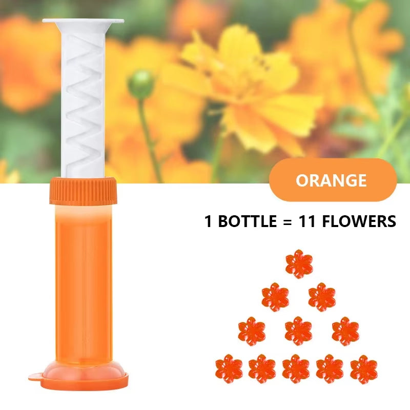 1/2Pcs Flower Toilet Cleaner Gel Syringe Aromatic Drain Toilet Cleaning Detergent Air Freshener Remove Odors Home Bathroom Tools