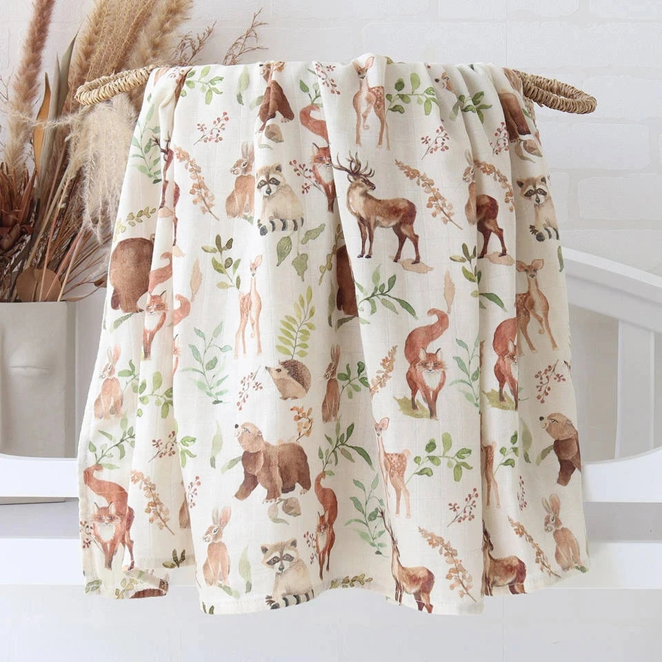 EucaNest™ Organic Baby Swaddle Blanket