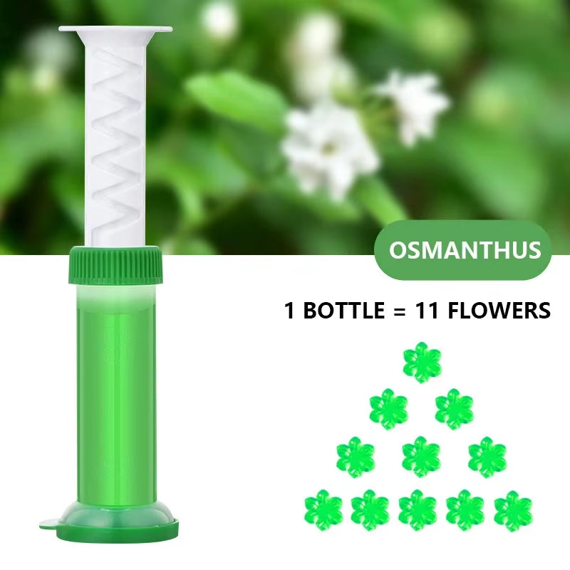 1/2Pcs Flower Toilet Cleaner Gel Syringe Aromatic Drain Toilet Cleaning Detergent Air Freshener Remove Odors Home Bathroom Tools